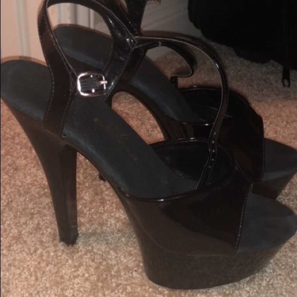 Ellie dancer heels / black heels gogo stripper
